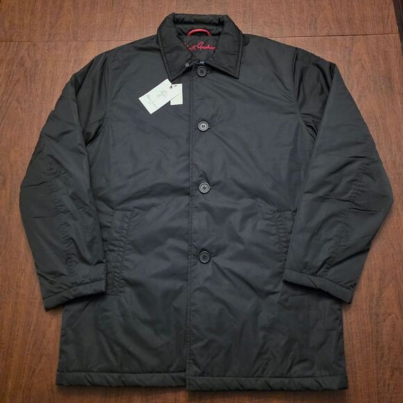 Robert Graham Lightly Padded Car Coat Black RGF24R39 Men's Size M - Picture 3 of 6